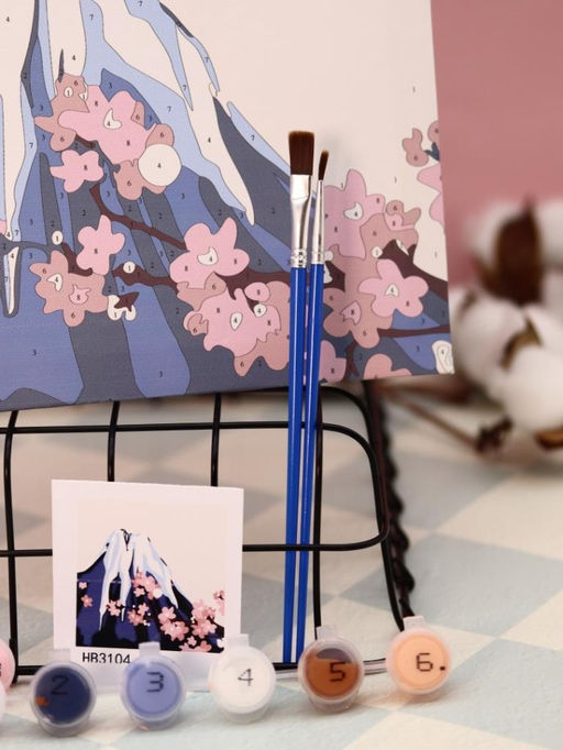 Картина по номерам на подрамнике Draw Me! Volcano, (20*20 см)