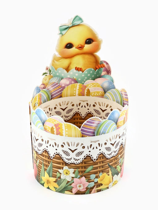 Цена за 3 шт. Форма ободок для кулича Цыплёнок, на Пасху, 41.6?20.4 см - Simaland фото 3