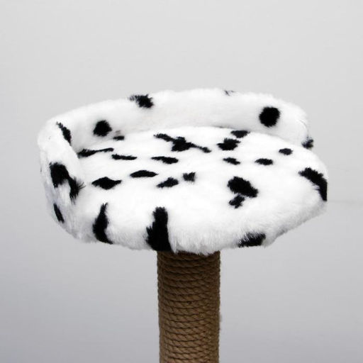 Домик для кошек с когтеточкой Двухуровневый, 72 х 37 х 110 см, джут, далматинец - Пижон фото 7