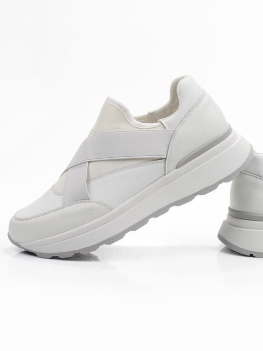 03-A1030-9 WHITE Кроссовки женские (натуральная кожа)