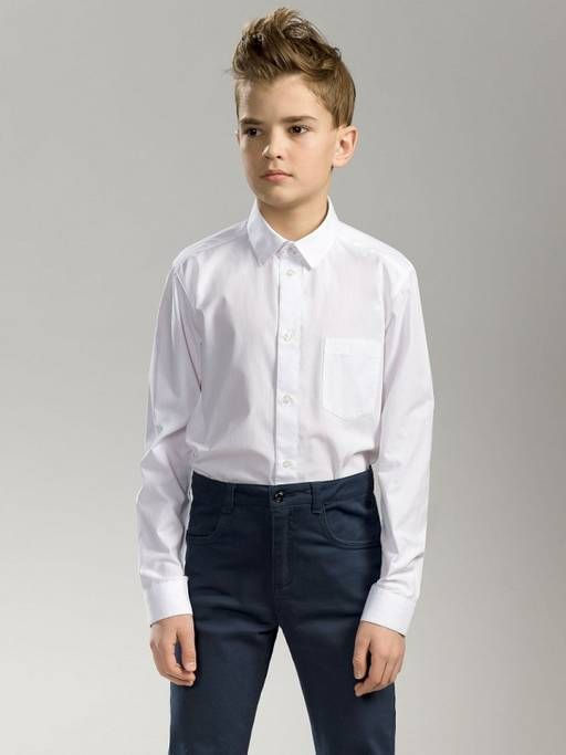 PELICAN, сорочка верхняя для мальчиков, Белый фото 3