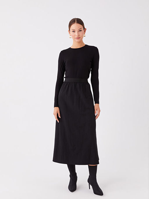 Beli Lastikli Rahat Kal?p Kad?n Etek