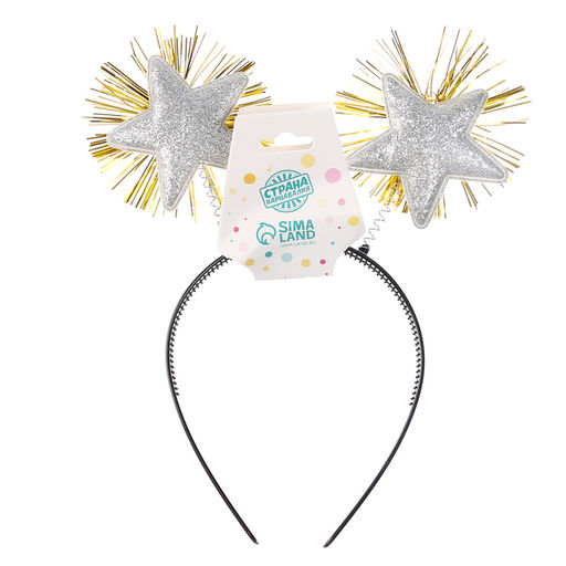 Карнавальный ободок «Звёздочки», цвета МИКС