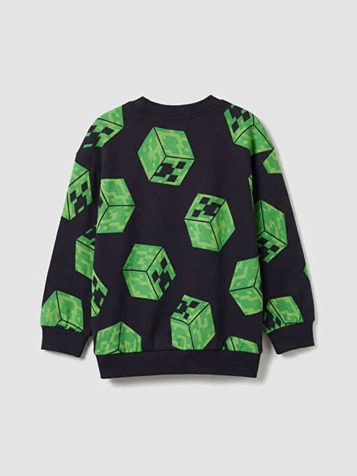 Minecraft Bask?l? Erkek ?ocuk Sweatshirt