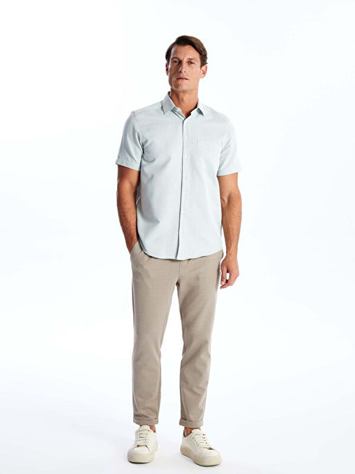 Regular Fit K?sa Kollu Arm?rl? Erkek G?mlek