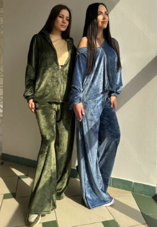 Костюм ПРЕМИУМ  велюр,джинс - Knitka wear фото 2