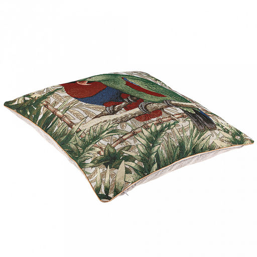 Наволочка декоративная 48х48см Два попугая, гобелен 330г/м2 - хлопок 70%, полиэстер 30%, с кантом, на молнии Домашняя мода (Россия) фото 2