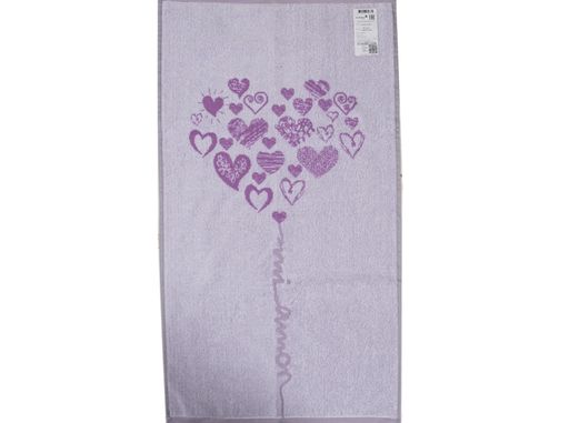 6с103.412ж1 Mi Amor (фиалка-сер) Полотенце махровое 50х90см