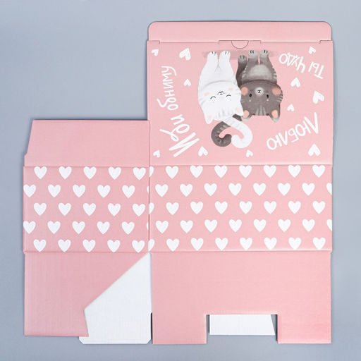 Цена за 2 шт. Коробка подарочная сборная, упаковка, Иди обниму, 22?15?10 см