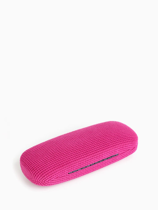 Футляр для очков на хлопушке, однотонный, размер 16×6×3.5 см, фуксия