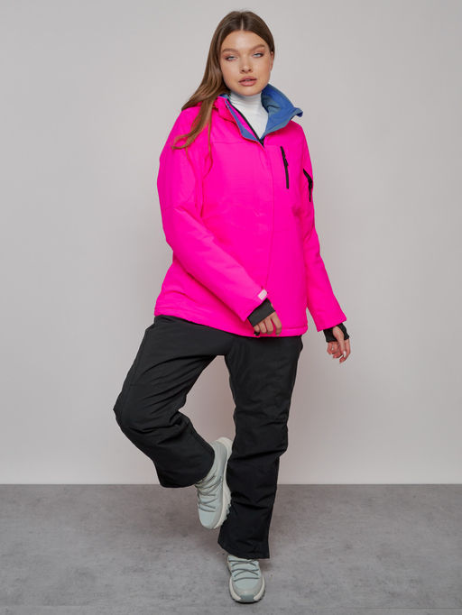Горнолыжный костюм женский зимний розового цвета 005R - Chunmai фото 3
