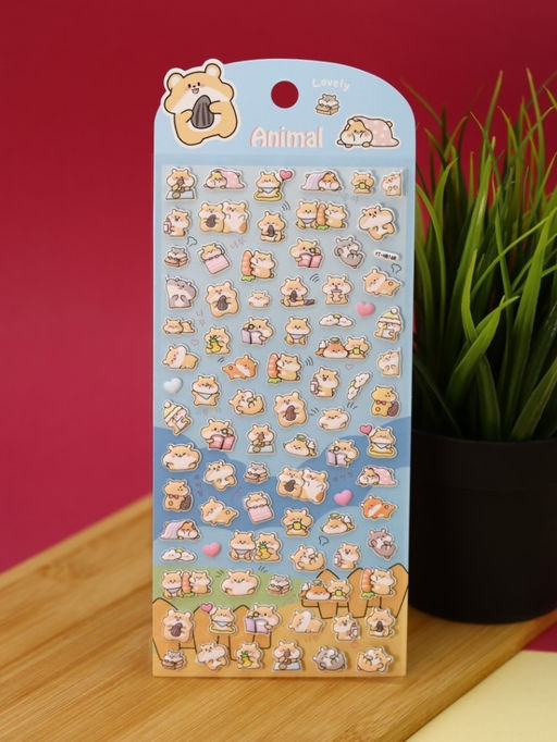 Наклейки "Happy hamster" (9*22,5 см)