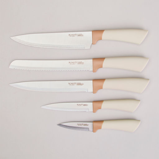 Набор ножей 6 пр. AGNESS на пласт. подставке арт. 911-780