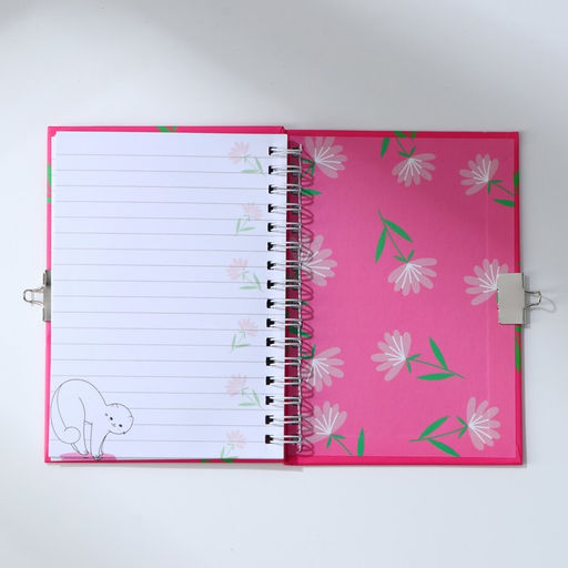 Блокнот на замочке А6, 50 л. С 8 Марта