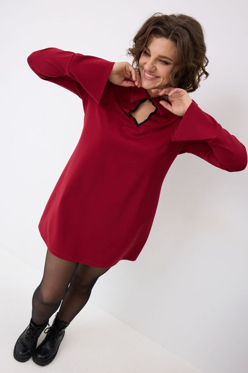 Платье BegiModa 1062 бордо  фото 8