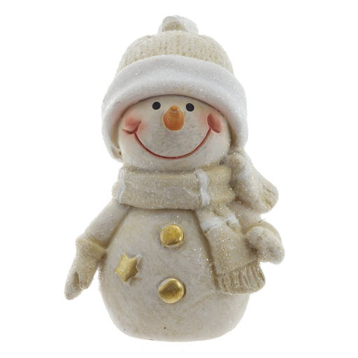 Фигурка декоративная "Снеговик", L4 W4 H5,5 см, 2в.