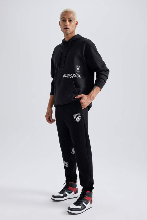 DeFactoFit Спортивные штаны стандартного кроя для бега NBA Brooklyn Nets фото 3