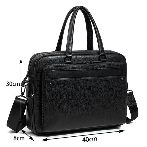 Сумка мужская, кожа, MIRONPAN 98781 Черный