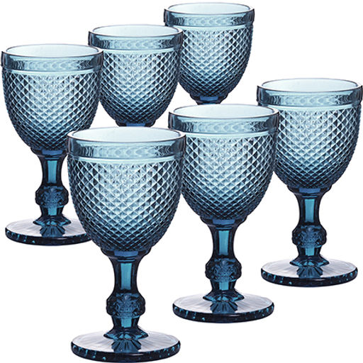 60431 Набор бокалов 340 мл 6 шт синий LR (х4) - Mayer&boch фото 4