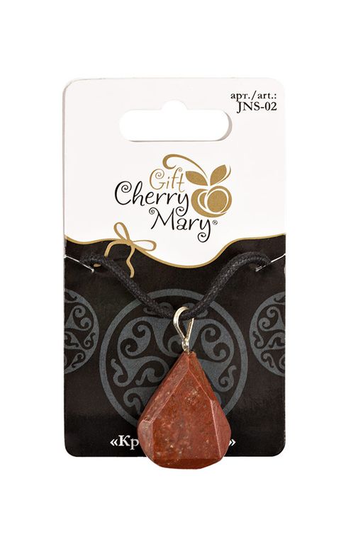 CHERRY MARY JNS-02 Подвеска из натурального камня 5 х 1 шт СК/Распродажа №04 красная яшма