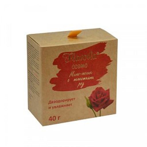 Flavoila cosmo Мыло органическое с лепестками роз 40 г