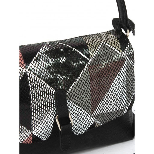 Сумка женская иск/кожа+нат/кожа ADEL-201/3в, 3отд, 2внут, карм, плечевой ремень, мозаика 262826 - Adelia фото 4