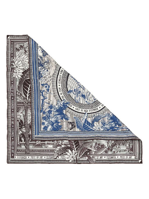 Платок жен. шелк 90х90 E04-8376-16 - Eleganzza фото 2