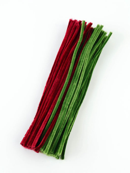Синельная проволока 100 шт.,30×0.8 см, боровая, и, зелёная