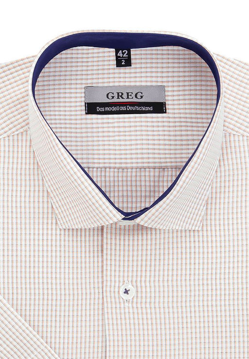 Сорочка мужская короткий рукав GREG 155/109/1236/Z/1