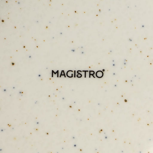 Тарелка для пасты Magistro Poursephona, 140 мл, d=21 см, фарфор, бежевая  фото 5