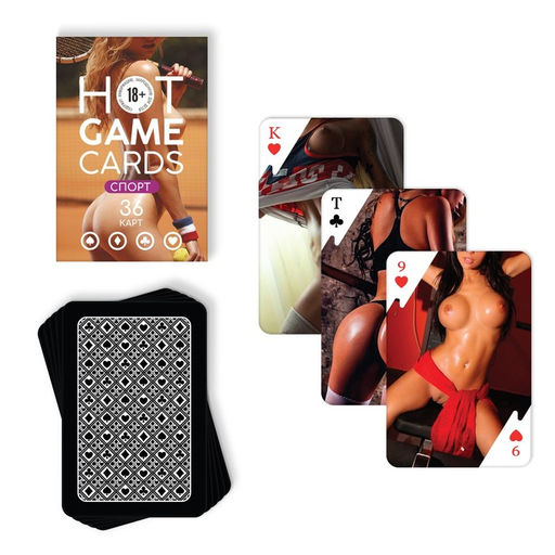 Карты игральные HOT GAME CARDS спорт, 36 карт, 18+ - Лас играс фото 2