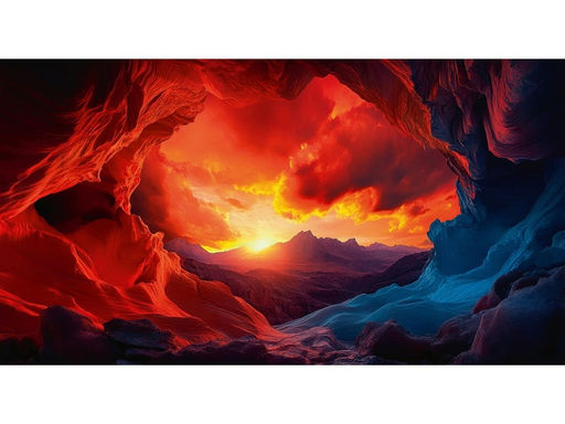 Цена за 5 шт. Конверт для денег Dream Cards "Без текста" (1-11-0173) "Красивый закат", soft-touch покрытие