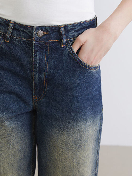 Barrel Fit Kad?n Jean Pantolon