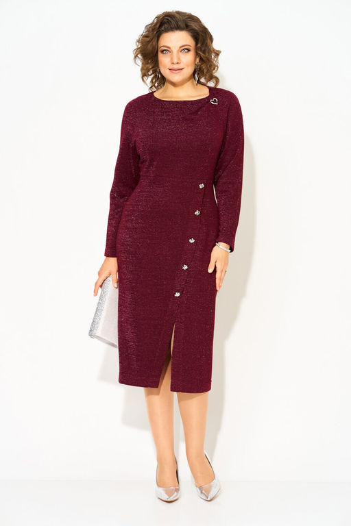 Платье Liliana 1501 бордо фото 3