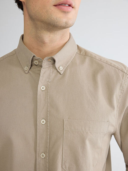 Regular Fit Gabardin Erkek G?mlek