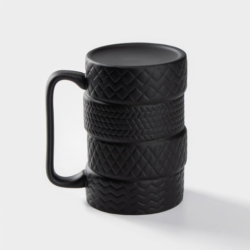 Кружка Шины, 460 мл, керамика, чёрная