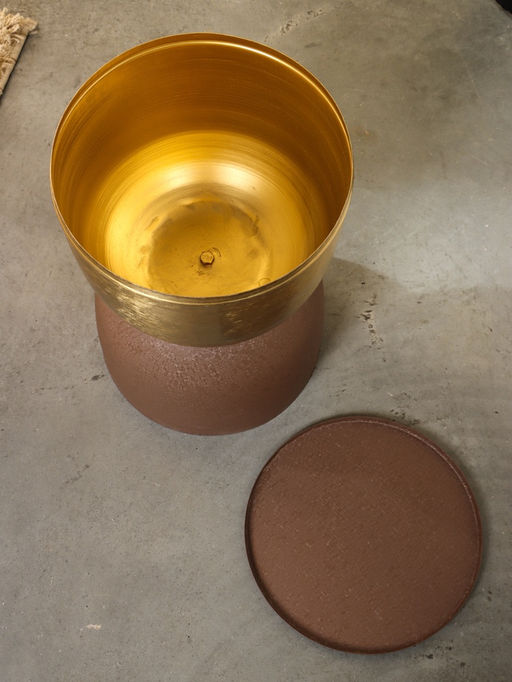 Столик кофейный «Кофе с золотом», 30×30×45 см