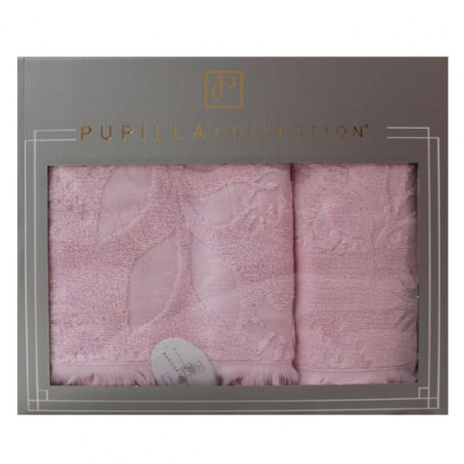 Набор полотенец Pupilla AMAZON хлопок (2 шт) (50*90,70*140) розовый