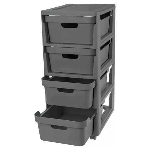 Комод на колесиках LUXE, 4 ящика, 300*385*690 мм арт. С32467