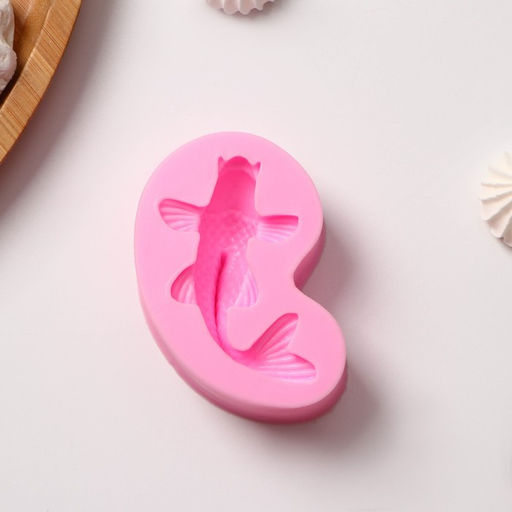 Молд Доляна «Рыбка», силикон, 7.2×4.7×2.3 см, розовый