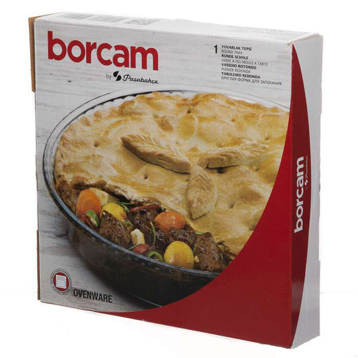 BORCAM Посуда для СВЧ рифленая круглая 1,72л, 260мм. арт.59044 (1017153,1001202, 1069296 )