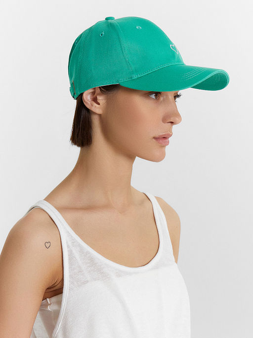 Бейсболка женская зеленая с вышивкой - Mark formelle фото 6