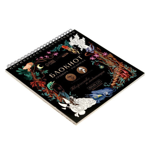 Блокнот гравюра-раскраска 19х19см Воображение - Школа талантов фото 4