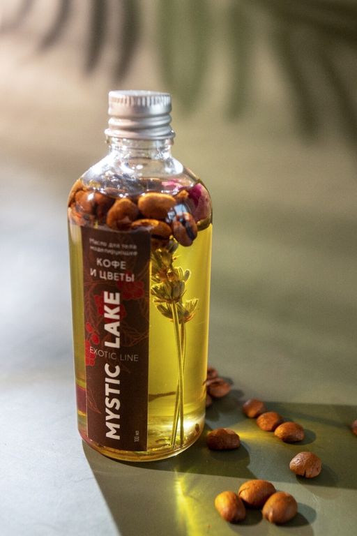 Масло для тела моделирующее Кофе и цветы 100 мл. - Mystic lake фото 3