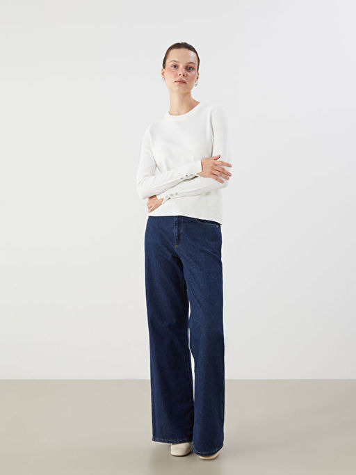 Bisiklet Yaka Kad?n Triko Kazak