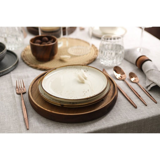 Тарелка с бортиком Magistro «Церера», d=25.5 см, фарфор, белая