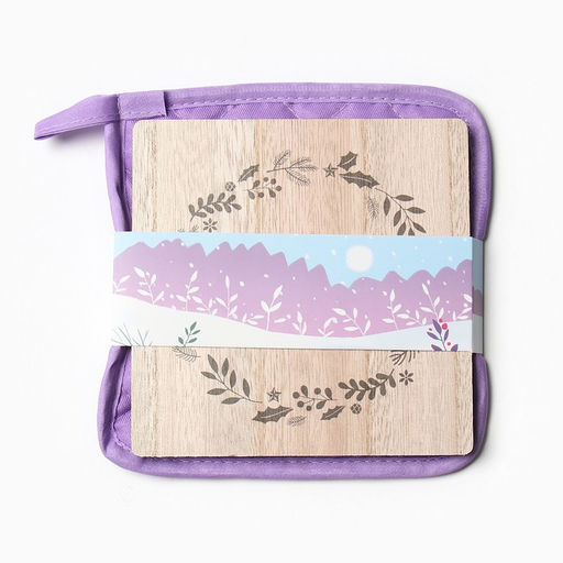 Цена за 2 шт. Набор кухонный Доляна. Волшебства: подставка 15?15 см, прихватка 17?17 см