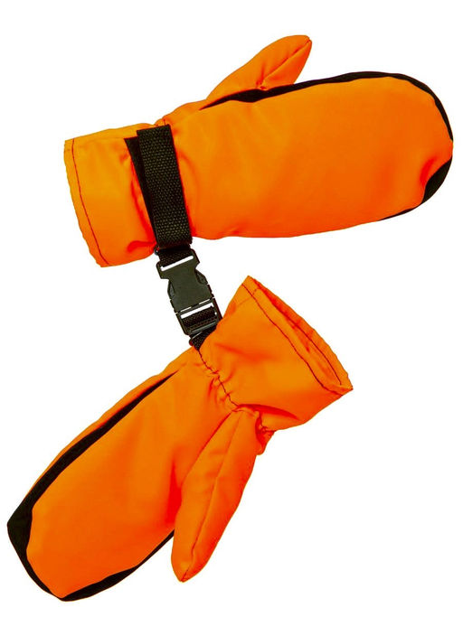 Варежки утепленные оранжевый