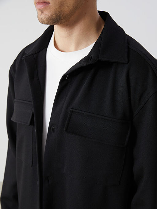 Regular Fit Uzun Kollu Erkek G?mlek Ceket