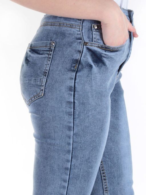 7002 BLUE Джинсы-скинни женские SBS JEANS - Фабричный китай фото 5